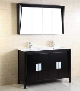 Bellaterra Home Vanity BellaTerra Home 48-inch Double Sink Vanity 500410D-ES-WH-48D