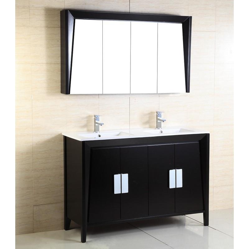 Bellaterra Home Vanity BellaTerra Home 48-inch Double Sink Vanity 500410D-ES-WH-48D
