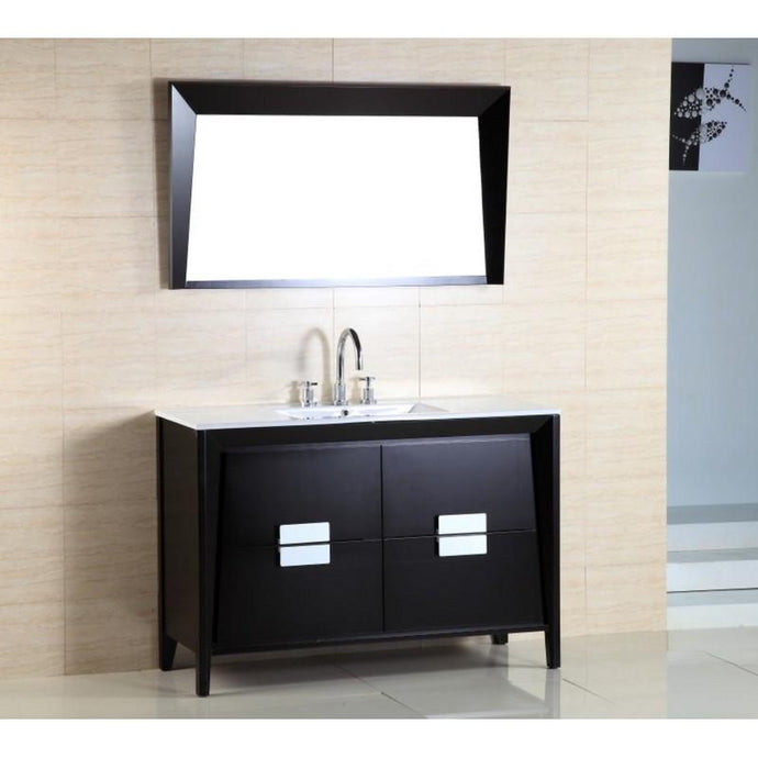 Bellaterra Home Vanity BellaTerra Home 48-inch Single Sink Vanity 500410-ES-WH-48S
