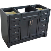 Load image into Gallery viewer, Bellaterra Home Vanity BellaTerra Home 48&quot; Single sink vanity in Dark Gray finish - cabinet only 400700-48S-DG