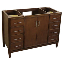 Load image into Gallery viewer, Bellaterra Home Vanity BellaTerra Home 48&quot; Single sink vanity in Walnut finish - cabinet only 400901-48S-WA