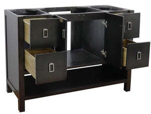 Bellaterra Home Vanity BellaTerra Home 48" Single vanity in Silvery Brown finish - cabinet only 400300-SB