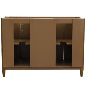 Bellaterra Home Vanity BellaTerra Home 49" Double sink vanity in Walnut finish with Black galaxy granite and oval sink 400901-49D-WA-BGO