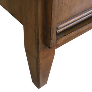Bellaterra Home Vanity BellaTerra Home 49" Double sink vanity in Walnut finish with Black galaxy granite and rectangle sink 400901-49D-WA-BGR