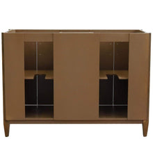 Load image into Gallery viewer, Bellaterra Home Vanity BellaTerra Home 49&quot; Double sink vanity in Walnut finish with Black galaxy granite and rectangle sink 400901-49D-WA-BGR