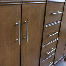 Load image into Gallery viewer, Bellaterra Home Vanity BellaTerra Home 49&quot; Double sink vanity in Walnut finish with Black galaxy granite and rectangle sink 400901-49D-WA-BGR