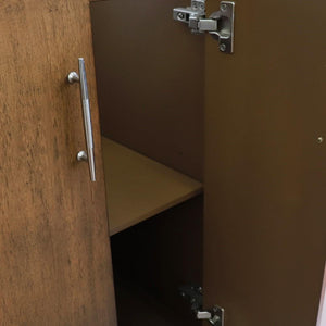 Bellaterra Home Vanity BellaTerra Home 49" Double sink vanity in Walnut finish with Black galaxy granite and rectangle sink 400901-49D-WA-BGR