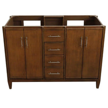 Load image into Gallery viewer, Bellaterra Home Vanity BellaTerra Home 49&quot; Double sink vanity in Walnut finish with White carrara marble and oval sink 400901-49D-WA-WMO