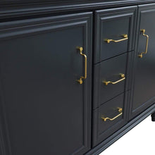 Load image into Gallery viewer, Bellaterra Home Vanity BellaTerra Home 49&quot; Double vanity in Dark Gray finish with Black galaxy and round sink 400800-49D-DG-BGRD