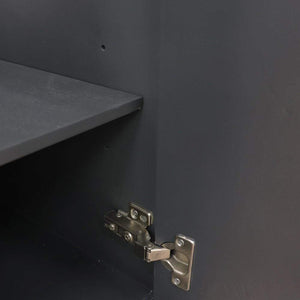 Bellaterra Home Vanity BellaTerra Home 49" Double vanity in Dark Gray finish with Black galaxy and round sink 400800-49D-DG-BGRD