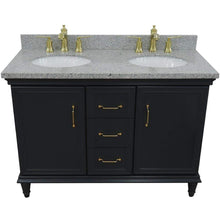 Load image into Gallery viewer, Bellaterra Home Vanity BellaTerra Home 49&quot; Double vanity in Dark Gray finish with Gray granite and oval sink 400800-49D-DG-GYO