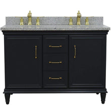 Load image into Gallery viewer, Bellaterra Home Vanity BellaTerra Home 49&quot; Double vanity in Dark Gray finish with Gray granite and oval sink 400800-49D-DG-GYO
