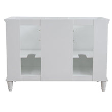 Load image into Gallery viewer, Bellaterra Home Vanity BellaTerra Home 49&quot; Double vanity in White finish with White Carrara and oval sink  400800-49D-WH-WMO