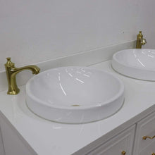 Load image into Gallery viewer, Bellaterra Home Vanity BellaTerra Home 49&quot; Double vanity in White finish with White quartz and round sink  400800-49D-WH-WERD