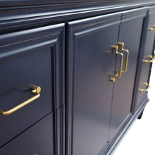 Load image into Gallery viewer, Bellaterra Home Vanity BellaTerra Home 49&quot; Single sink vanity in Blue finish with Black galaxy granite and and oval sink 400800-49S-BU-BGO