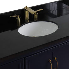 Load image into Gallery viewer, Bellaterra Home Vanity BellaTerra Home 49&quot; Single sink vanity in Blue finish with Black galaxy granite and and oval sink 400800-49S-BU-BGO