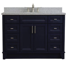 Load image into Gallery viewer, Bellaterra Home Vanity BellaTerra Home 49&quot; Single sink vanity in Blue finish with Gray granite and and oval sink 400700-49S-BU-GYO