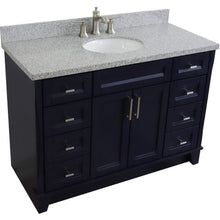 Load image into Gallery viewer, Bellaterra Home Vanity BellaTerra Home 49&quot; Single sink vanity in Blue finish with Gray granite and and oval sink 400700-49S-BU-GYO