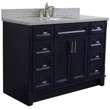 Load image into Gallery viewer, Bellaterra Home Vanity BellaTerra Home 49&quot; Single sink vanity in Blue finish with Gray granite and rectangle sink 400700-49S-BU-GYR