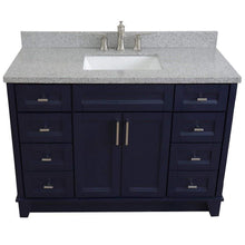 Load image into Gallery viewer, Bellaterra Home Vanity BellaTerra Home 49&quot; Single sink vanity in Blue finish with Gray granite and rectangle sink 400700-49S-BU-GYR