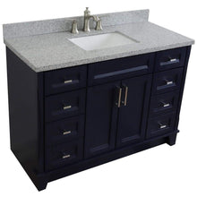 Load image into Gallery viewer, Bellaterra Home Vanity BellaTerra Home 49&quot; Single sink vanity in Blue finish with Gray granite and rectangle sink 400700-49S-BU-GYR