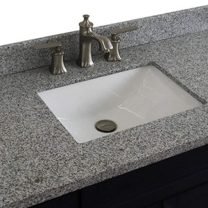 Bellaterra Home Vanity BellaTerra Home 49" Single sink vanity in Blue finish with Gray granite and rectangle sink 400700-49S-BU-GYR