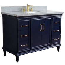 Load image into Gallery viewer, Bellaterra Home Vanity BellaTerra Home 49&quot; Single sink vanity in Blue finish with Gray granite and rectangle sink 400800-49S-BU-GYR