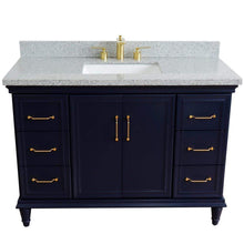 Load image into Gallery viewer, Bellaterra Home Vanity BellaTerra Home 49&quot; Single sink vanity in Blue finish with Gray granite and rectangle sink 400800-49S-BU-GYR