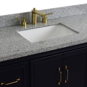 Bellaterra Home Vanity BellaTerra Home 49" Single sink vanity in Blue finish with Gray granite and rectangle sink 400800-49S-BU-GYR