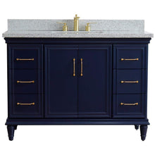 Load image into Gallery viewer, Bellaterra Home Vanity BellaTerra Home 49&quot; Single sink vanity in Blue finish with Gray granite and rectangle sink 400800-49S-BU-GYR
