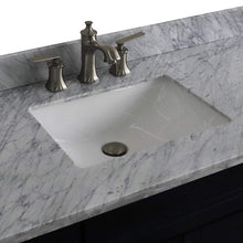 Load image into Gallery viewer, Bellaterra Home Vanity BellaTerra Home 49&quot; Single sink vanity in Blue finish with White carrara marble and rectangle sink 400700-49S-BU-WMR