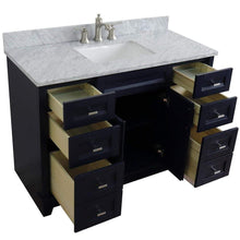Load image into Gallery viewer, Bellaterra Home Vanity BellaTerra Home 49&quot; Single sink vanity in Blue finish with White carrara marble and rectangle sink 400700-49S-BU-WMR