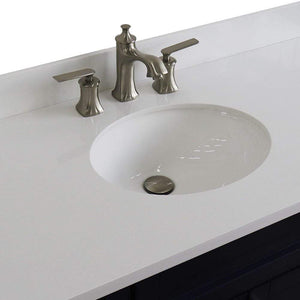 Bellaterra Home Vanity BellaTerra Home 49" Single sink vanity in Blue finish with White quartz and and oval sink 400700-49S-BU-WEO