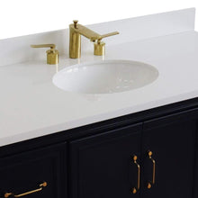 Load image into Gallery viewer, Bellaterra Home Vanity BellaTerra Home 49&quot; Single sink vanity in Blue finish with White quartz and and oval sink 400800-49S-BU-WEO