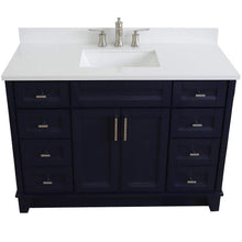 Load image into Gallery viewer, Bellaterra Home Vanity BellaTerra Home 49&quot; Single sink vanity in Blue finish with White quartz and rectangle sink 400700-49S-BU-WER