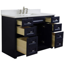 Load image into Gallery viewer, Bellaterra Home Vanity BellaTerra Home 49&quot; Single sink vanity in Blue finish with White quartz and rectangle sink 400700-49S-BU-WER
