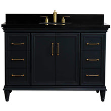 Load image into Gallery viewer, Bellaterra Home Vanity BellaTerra Home 49&quot; Single sink vanity in Dark Gray finish with Black galaxy granite and and oval sink 400800-49S-DG-BGO