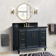 Load image into Gallery viewer, Bellaterra Home Vanity BellaTerra Home 49&quot; Single sink vanity in Dark Gray finish with Black galaxy granite and and oval sink 400800-49S-DG-BGO