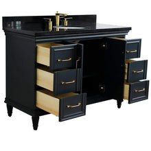 Load image into Gallery viewer, Bellaterra Home Vanity BellaTerra Home 49&quot; Single sink vanity in Dark Gray finish with Black galaxy granite and and oval sink 400800-49S-DG-BGO