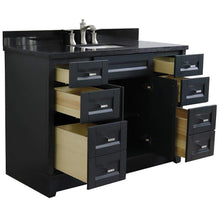 Load image into Gallery viewer, Bellaterra Home Vanity BellaTerra Home 49&quot; Single sink vanity in Dark Gray finish with Black galaxy granite and rectangle sink 400700-49S-DG-BGR