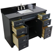 Load image into Gallery viewer, Bellaterra Home Vanity BellaTerra Home 49&quot; Single sink vanity in Dark Gray finish with Black galaxy granite and rectangle sink 400700-49S-DG-BGR