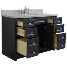 Load image into Gallery viewer, Bellaterra Home Vanity BellaTerra Home 49&quot; Single sink vanity in Dark Gray finish with Gray granite and and oval sink 400700-49S-DG-GYO