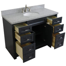 Load image into Gallery viewer, Bellaterra Home Vanity BellaTerra Home 49&quot; Single sink vanity in Dark Gray finish with Gray granite and and oval sink 400700-49S-DG-GYO