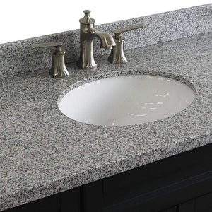 Bellaterra Home Vanity BellaTerra Home 49" Single sink vanity in Dark Gray finish with Gray granite and and oval sink 400700-49S-DG-GYO