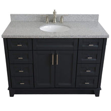 Load image into Gallery viewer, Bellaterra Home Vanity BellaTerra Home 49&quot; Single sink vanity in Dark Gray finish with Gray granite and and oval sink 400700-49S-DG-GYO