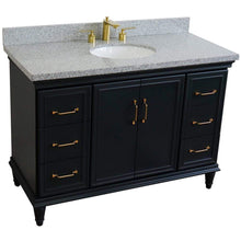 Load image into Gallery viewer, Bellaterra Home Vanity BellaTerra Home 49&quot; Single sink vanity in Dark Gray finish with Gray granite and and oval sink 400800-49S-DG-GYO