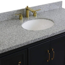 Load image into Gallery viewer, Bellaterra Home Vanity BellaTerra Home 49&quot; Single sink vanity in Dark Gray finish with Gray granite and and oval sink 400800-49S-DG-GYO