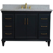 Load image into Gallery viewer, Bellaterra Home Vanity BellaTerra Home 49&quot; Single sink vanity in Dark Gray finish with Gray granite and and oval sink 400800-49S-DG-GYO