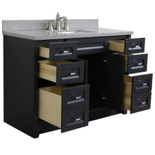 Load image into Gallery viewer, Bellaterra Home Vanity BellaTerra Home 49&quot; Single sink vanity in Dark Gray finish with Gray granite and rectangle sink 400700-49S-DG-GYR