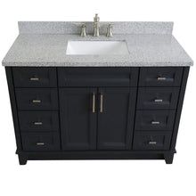 Load image into Gallery viewer, Bellaterra Home Vanity BellaTerra Home 49&quot; Single sink vanity in Dark Gray finish with Gray granite and rectangle sink 400700-49S-DG-GYR